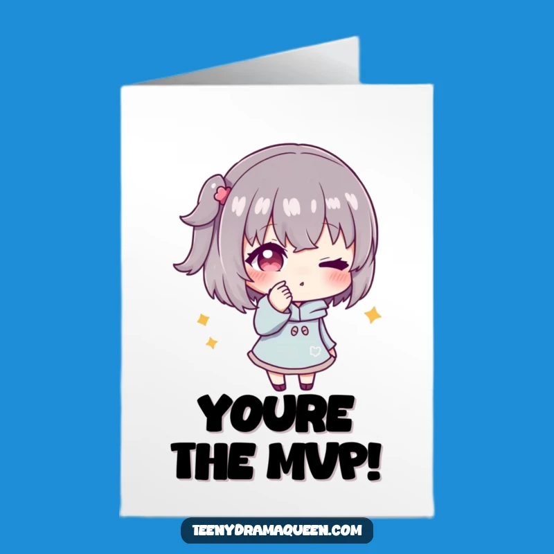 Free Printable Congrats Card: Funny Winking Character, Secretive Downloadable Celebration