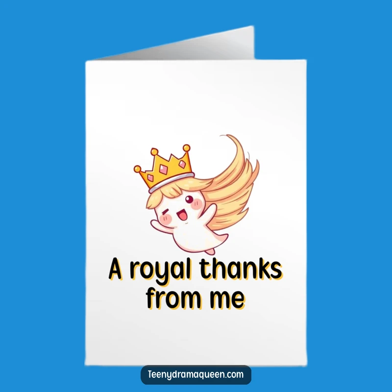 Free Printable Thank You Card: Grateful Crown's Whirling Thanks Printable Card
