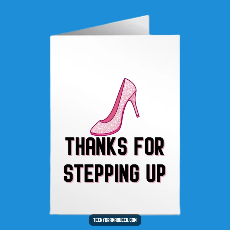 Free Printable Thank You Card: Dancing Stiletto's Graceful Thanks Printable Card