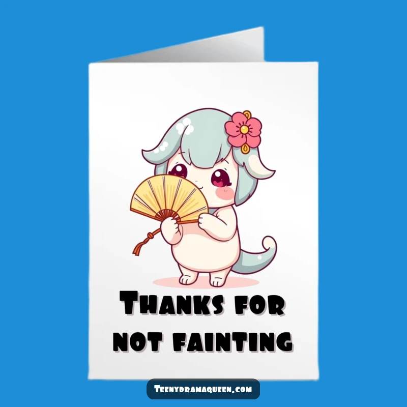 Free Printable Thank You Card: Fanning the Flames of Gratitude, Funny Downloadable Gift Idea