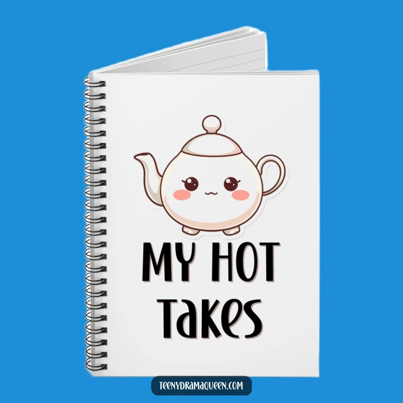 Funny Expressive Teapot Notebook: Journal Your Cheerful Thoughts with Charm