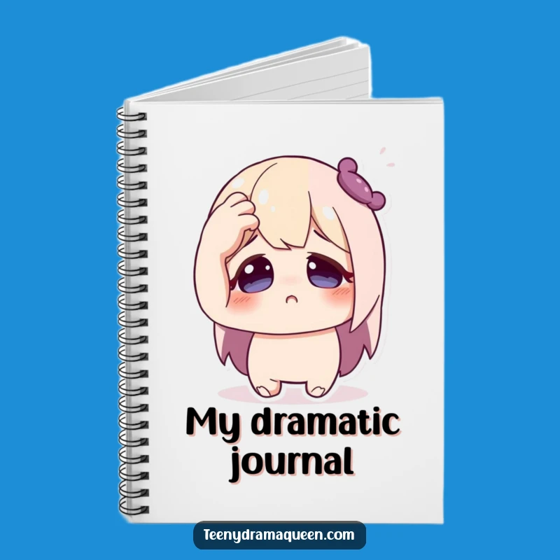 Funny Fainting Character Notebook - Jot Down Your Dramatic Thoughts