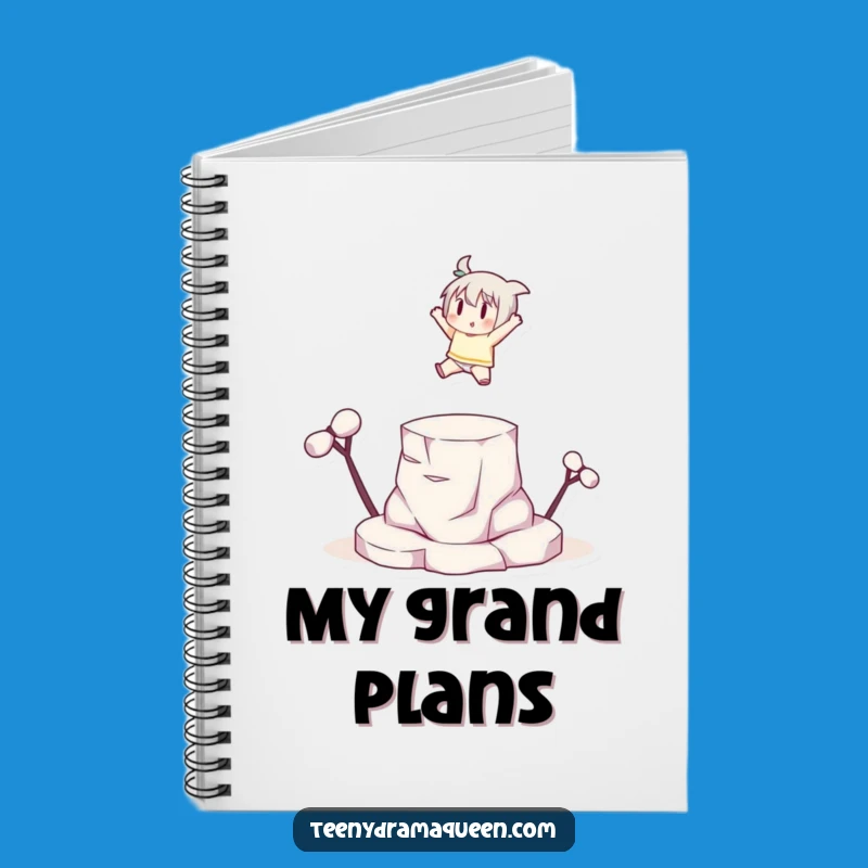 Funny Leaping Character Notebook, Capture Your Ambitious Plans