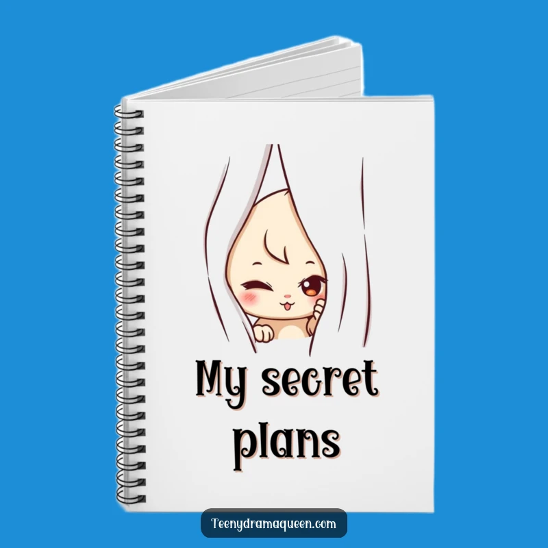 Funny Mischievous Notebook: Jot Down Secrets With a Peek Design