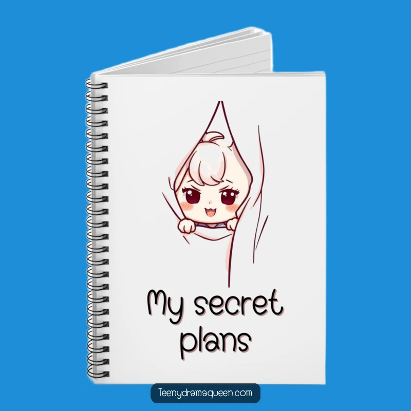 Funny Peeking Character Notebook - Jot Down Secrets with Style, Funny Gift