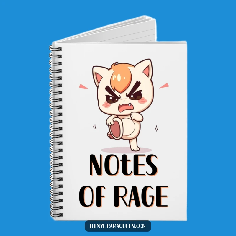 Funny Stomping Kawaii Character Notebook - Jot Down Your Petty Grievances