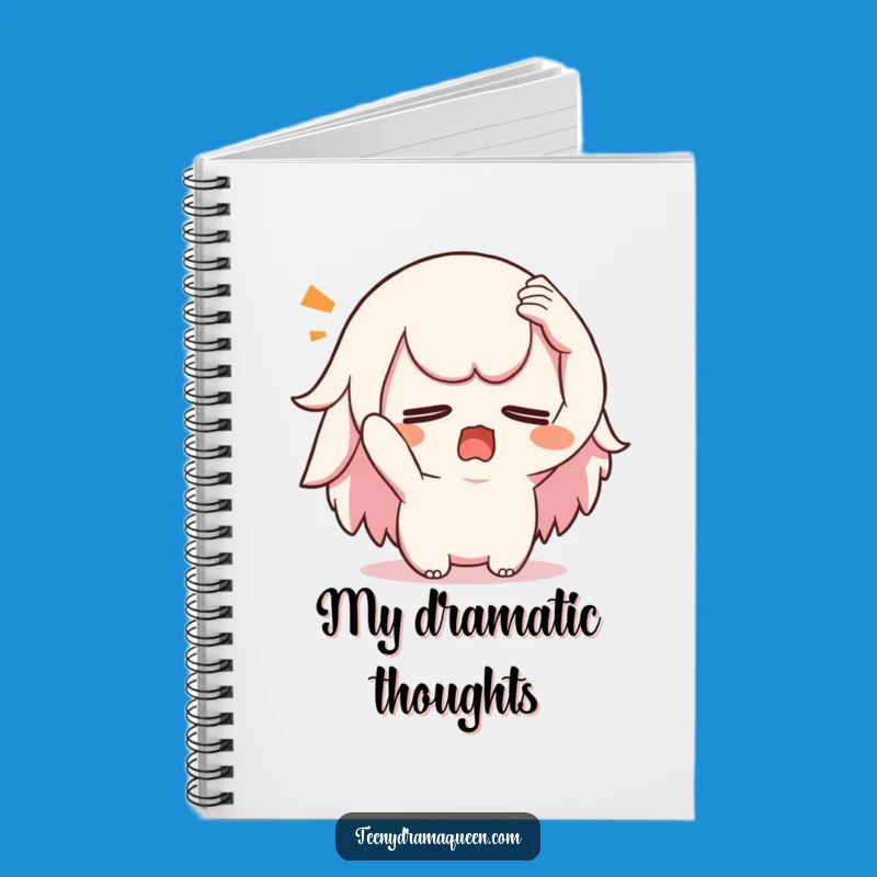 Funny Swooning Kawaii Notebook: Jot Down Dramatic Thoughts with Flair