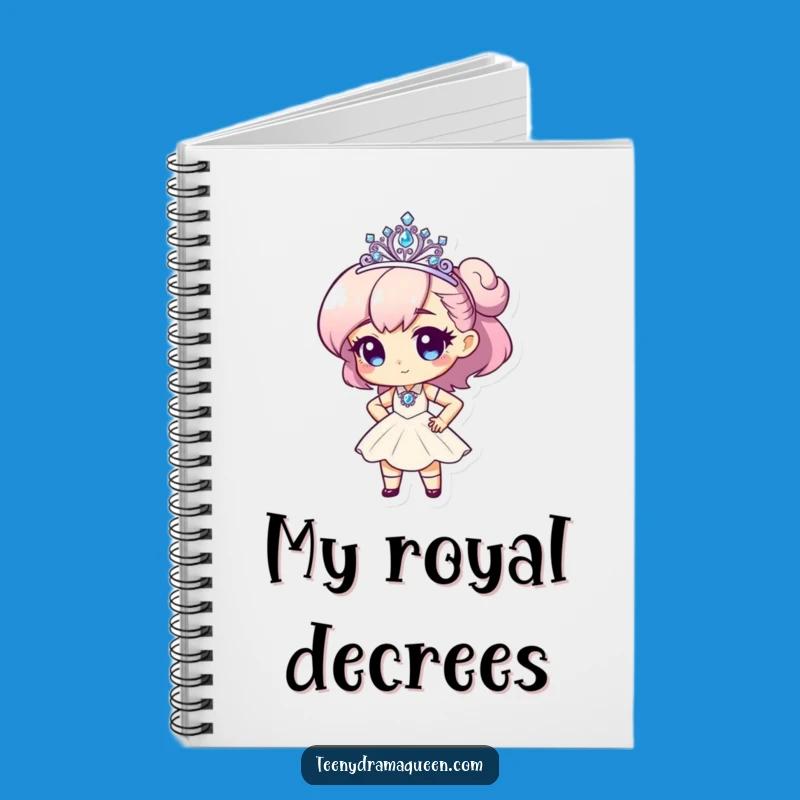 Funny Tiny Diva Tiara Notebook - Glamorous Journal for Fabulous Ideas