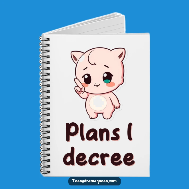 Funny Tiny Finger Huff Notebook - Cute Character Gift for Notes!