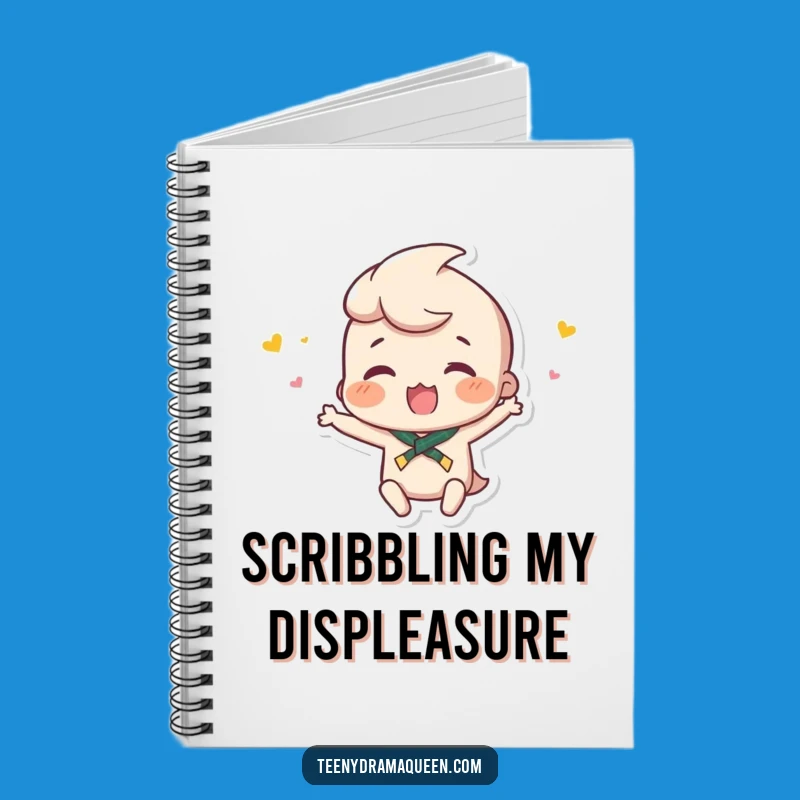 Funny Tiny Hissy Fit Notebook - Expressive Character Gift for Notes!