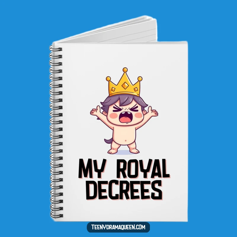 Funny Tiny King Tantrum Notebook: Journal Your Royal Meltdowns, Perfect Funny Gift