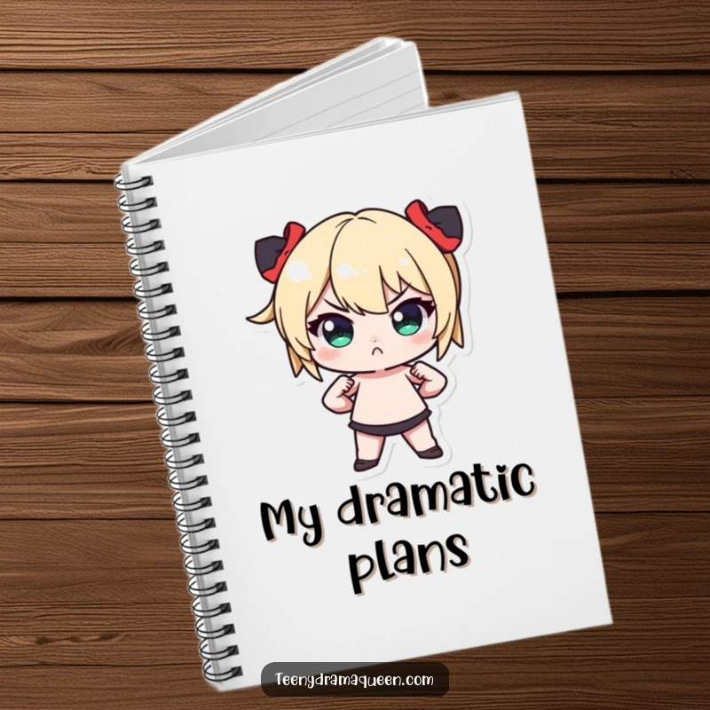 Funny Tiny Character Notebook: Lined journal featuring a miniature figure striking a dramatic pose with hands on hips and a pout.