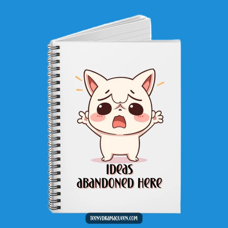 Funny Exasperated Kawaii Character Notebook - Jot Down Your Fantasies