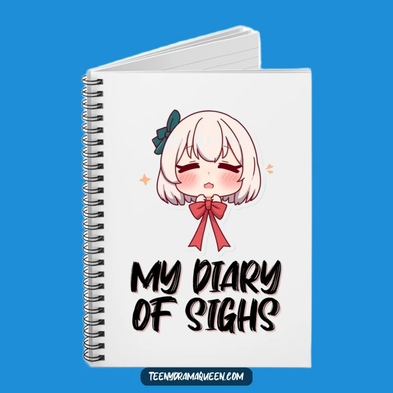 Funny Dramatic Sigh Notebook: Pouty Character's Journal, Perfect Funny Gift for Writers