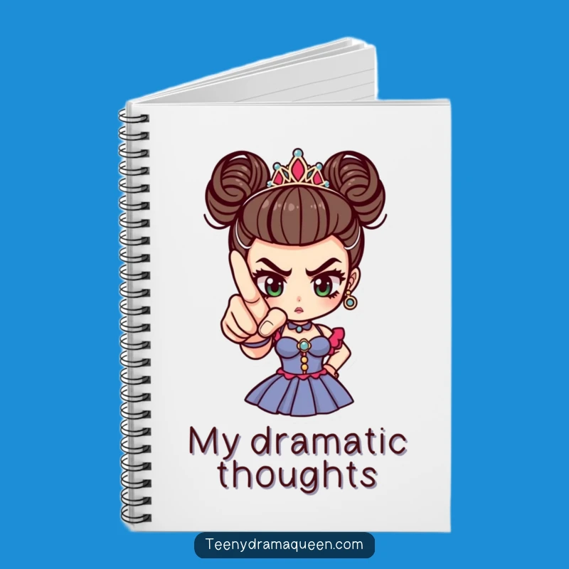 Funny Drama Queen Finger Notebook, Capture Your Dramatic Thoughts