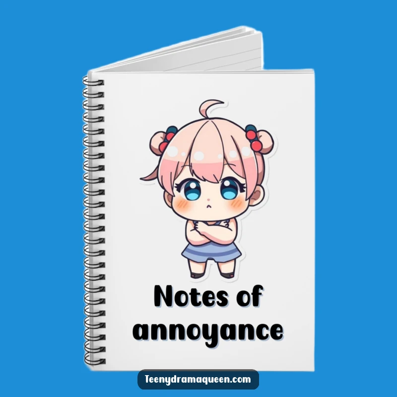 Funny Teeny Pout Notebook - Adorable Character Gift for Notes!