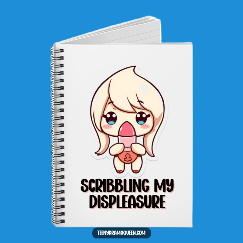 Funny Notebook - Lipstick Character's Judgement, Perfect Comedic Journal Gift