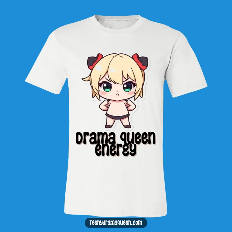 Funny Tiny Pout T-Shirt: Dramatic Pose Tee for Sassy People