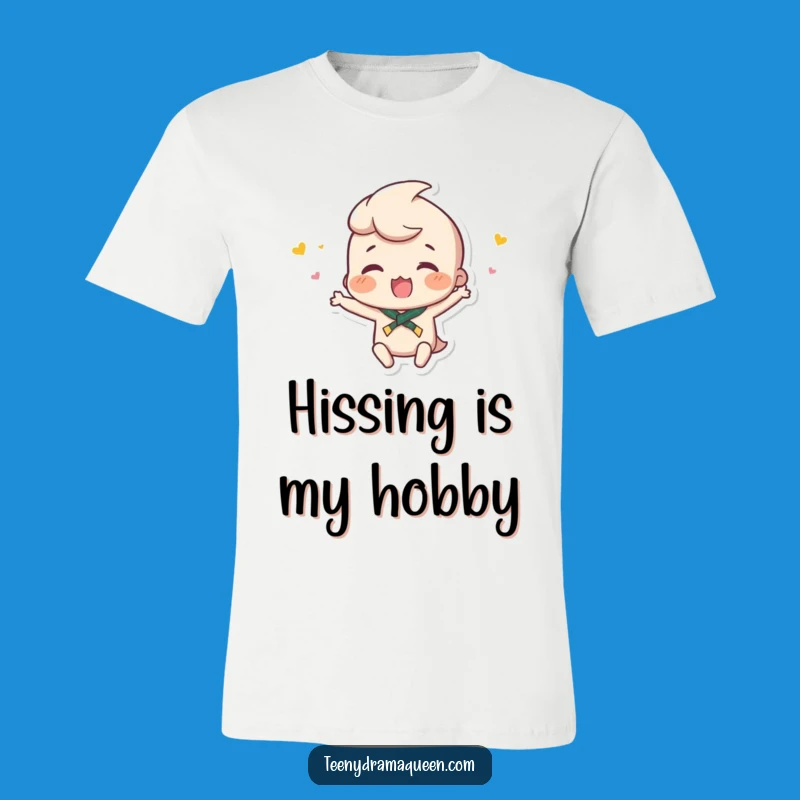 Funny Tiny Hissy Fit Tee - Expressive Character Shirt, Perfect Gift!