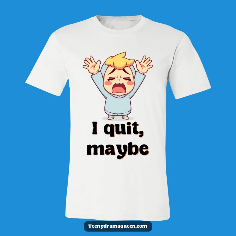 Funny Exasperated Character T-Shirt - Relatable Frustration and Perfect Funny Gift
