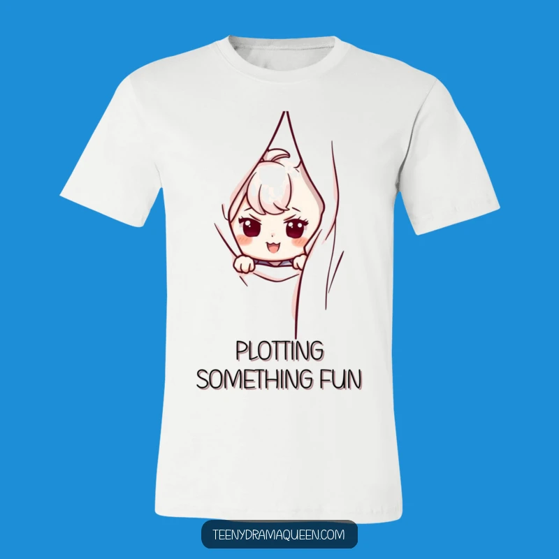 Funny Peeking Character T-Shirt - Stealthy Style and Perfect Funny Gift