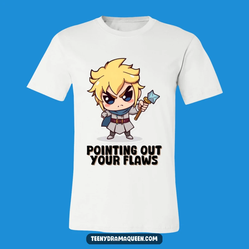 Funny Scepter Pointing T-Shirt - Hilarious Accusatory Royal Tee!