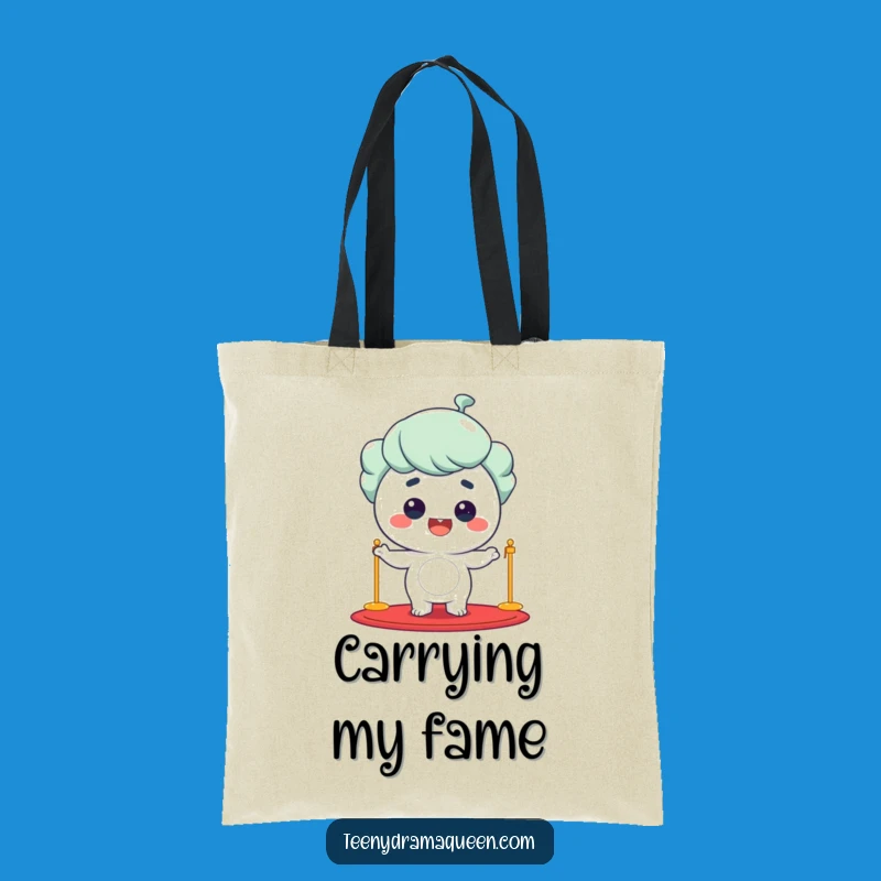 Funny Red Carpet Giggling Star Tote Bag, Carry Your Glamour Everywhere