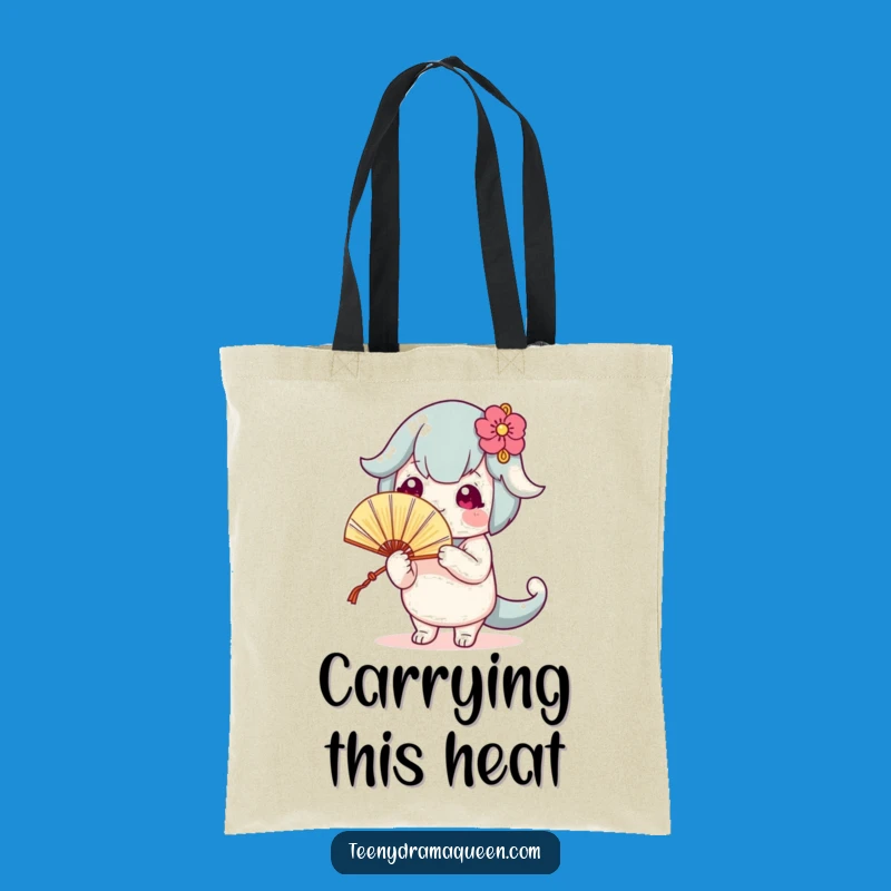 Funny Fanning Character Tote Bag: Carry Your Essentials with Hilarious Flair