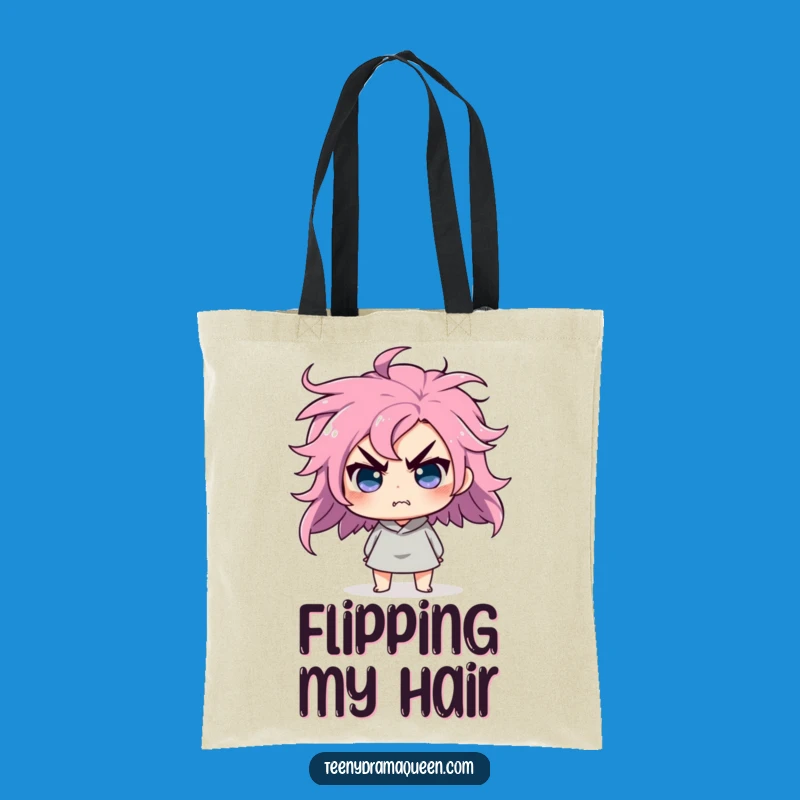 Funny Hair Flip Tote Bag - Carry Your Sass and a Funny Gift