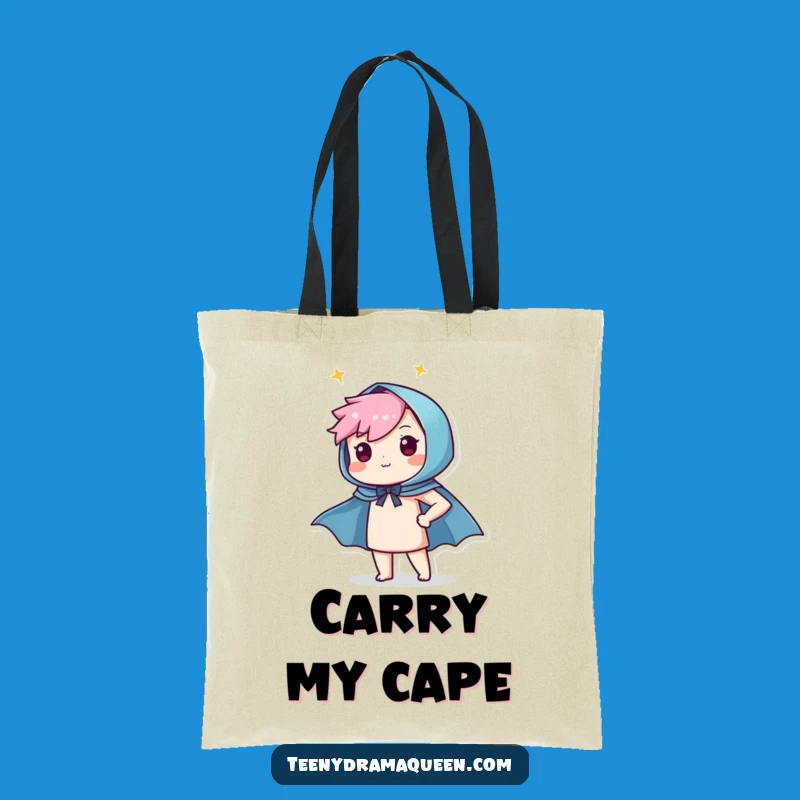 Funny Hero Character Tote Bag - Carry Your Sparkly Victories