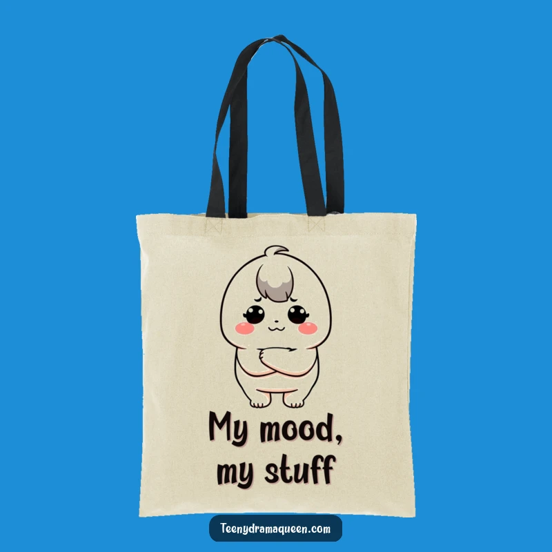 Funny Pouty Kawaii Tote Bag: Carry Your Sass and Essentials