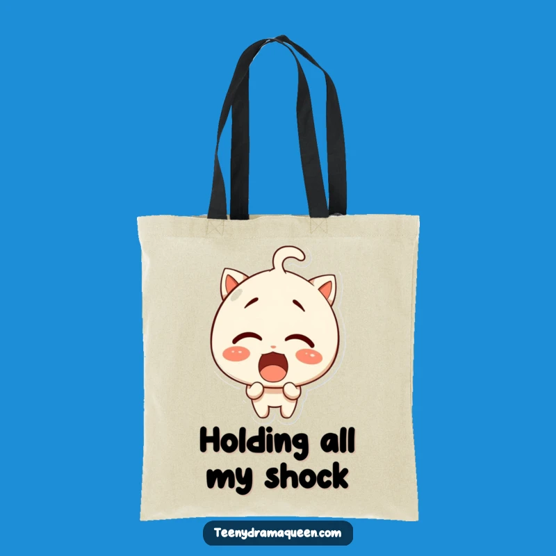Funny Surprise Tote: Giggling Character's Expression Bag, Humorous Carry-All Gift!