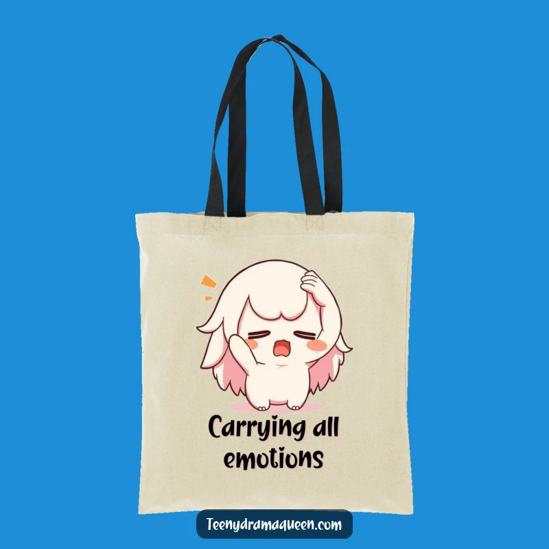 Funny Swooning Kawaii Tote Bag: Dramatic Style for Everyday Adventures