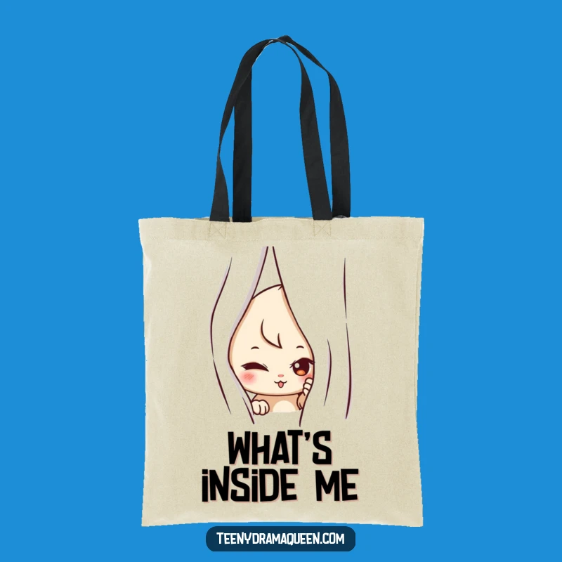 Funny Mischievous Tote Bag: Carry Your Secrets With a Peek Design